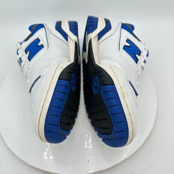 New Balance 550 Men Size 9.5D BB550SN1 White Team Royal Blue Training Shoes - Picture 7 of 11
